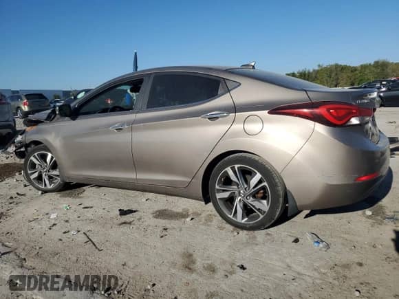 2015 Hyundai Elantra Limited с VIN 5NPDH4AE8FH611255, выставлен на аукционе Copart как лот 48538565 с пробегом 103 210 миль миль и Списание • Salvage title. История ставок и продаж доступна на DreamBid. Изображение 2.