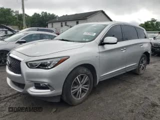 ✅ 2019 Infiniti QX60 Pure • VIN: 5N1DL0MNXKC530133 • Lot: 61025865. Listed on Copart with 112,082 mi. Free auction sales archive from the USA and detailed vehicle history report at DreamBid. Image 1.