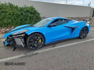 2023 Chevrolet Corvette 3LZ с VIN 1G1YF3D34P5602655, выставлен на аукционе Copart как лот 61980735 с пробегом 4 527 миль миль и Списание • Salvage title. История ставок и продаж доступна на DreamBid. Изображение 1.