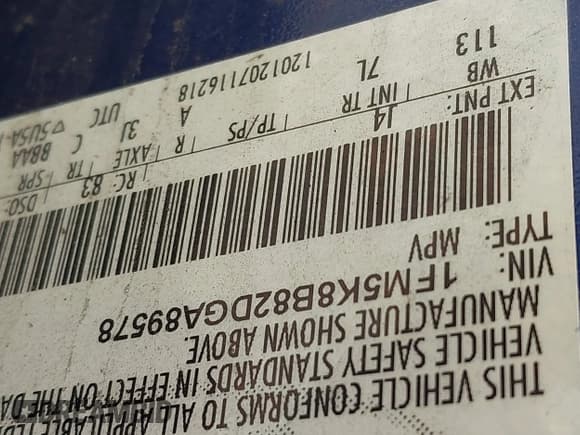 ✅ 2013 Ford Explorer • VIN: 1FM5K8B82DGA89578 • Лот: 42502355. Опубликован ранее на IAAI с пробегом 121 887 миль. Бесплатный доступ к архиву аукционных продаж из США и подробный отчёт об истории автомобиля на DreamBid. Изображение 9.