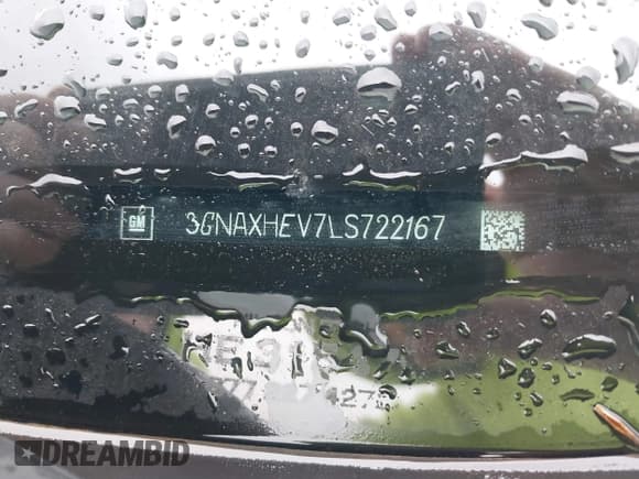 ✅ 2020 Chevrolet Equinox LS • VIN: 3GNAXHEV7LS722167 • Lot: 43516514. Wystawiony na IAAI z przebiegiem 65 386 mil. Bezpłatny archiwum sprzedaży aukcyjnych z USA i szczegółowy raport historii pojazdu na DreamBid. Zdjęcie 9.