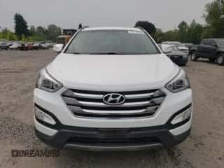 2014 Hyundai Santa Fe z VIN 5XYZU3LA9EG125162, wystawiony jako Copart lot #71719155 z przebiegiem 97 306 mil mil oraz Czysty tytuł • Clean title. Historia ofert i sprzedaży dostępna na DreamBid. Obrazek 5.