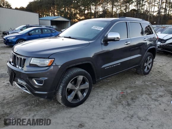 ✅ 2014 Jeep Grand Cherokee Overland • VIN: 1C4RJFCG6EC423073 • Lot: 92041515. Listed on Copart with 172,664 mi. Free auction sales archive from the USA and detailed vehicle history report at DreamBid. Image 1.