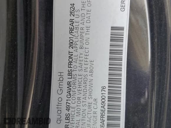 ✅ 2014 Audi RS 5 • VIN: WUAC6AFR5EA900176 • Lot: 72958994. Listed on Copart with 71,772 mi. Free auction sales archive from the USA and detailed vehicle history report at DreamBid. Image 15.