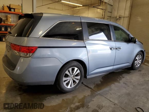 ✅ 2014 Honda Odyssey EX-L • VIN: 5FNRL5H62EB111775 • Lot: 58172405. Listed on Copart with 141,399 mi. Free auction sales archive from the USA and detailed vehicle history report at DreamBid. Image 3.
