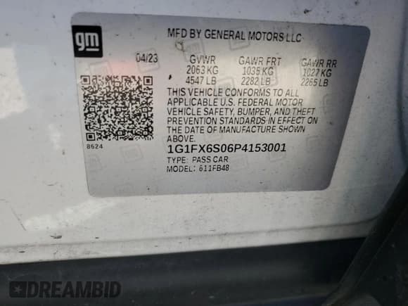 ✅ 2023 Chevrolet Bolt EV 2LT • VIN: 1G1FX6S06P4153001 • Lot: 76810884. Wystawiony na Copart z przebiegiem 12 303 mil. Bezpłatny archiwum sprzedaży aukcyjnych z USA i szczegółowy raport historii pojazdu na DreamBid. Zdjęcie 13.