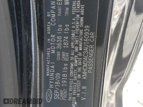 ✅ 2010 Hyundai Accent GS • VIN: KMHCM3AC3AU160939 • Лот: 53442955. Опубликован ранее на Copart с пробегом 110 189 миль. Бесплатный доступ к архиву аукционных продаж из США и подробный отчёт об истории автомобиля на DreamBid. Изображение 13.