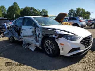 2020 Hyundai Sonata SEL z VIN 5NPEF4JA7LH022913, wystawiony jako Copart lot #70807695 z przebiegiem 55 870 mil mil oraz Szkoda całkowita • Salvage title. Historia ofert i sprzedaży dostępna na DreamBid. Obrazek 4.