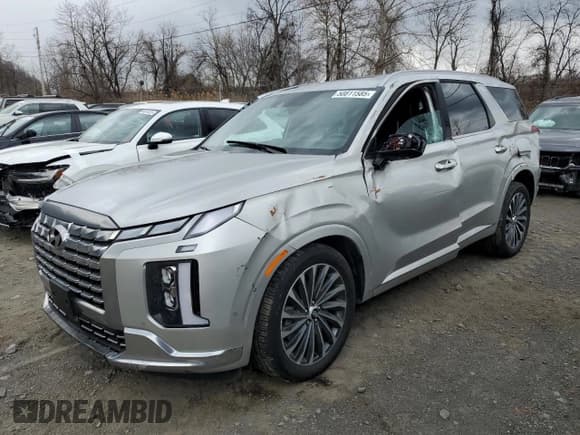 ✅ 2024 Hyundai Palisade Calligraphy • VIN: KM8R7DGEXRU754861 • Лот: 50811585. Опубликован ранее на Copart с пробегом 8 513 миль. Бесплатный доступ к архиву аукционных продаж из США и подробный отчёт об истории автомобиля на DreamBid. Изображение 1.