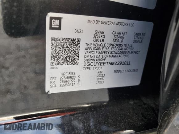 ✅ 2021 Chevrolet Silverado 1500 RST • VIN: 1GCUYEET5MZ291011 • Lot: 52319985. Wystawiony na Copart z przebiegiem 2 223 mil. Bezpłatny archiwum sprzedaży aukcyjnych z USA i szczegółowy raport historii pojazdu na DreamBid. Zdjęcie 12.