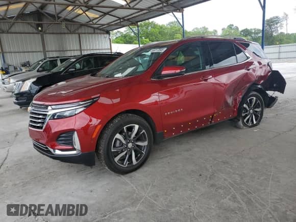 2024 Chevrolet Equinox Premier с VIN 3GNAXNEG1RL225585, выставлен на аукционе Copart как лот 55017095 с пробегом 8 069 миль миль и Списание • Salvage title. История ставок и продаж доступна на DreamBid. Изображение 1.