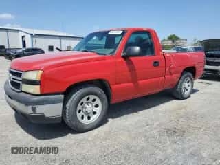 2006 Chevrolet Silverado 1500 Work Truck z VIN 3GCEC14X76G182536, wystawiony jako Copart lot #65657284 z przebiegiem 132 112 mil mil oraz Szkoda całkowita • Salvage title. Historia ofert i sprzedaży dostępna na DreamBid. Obrazek 1.
