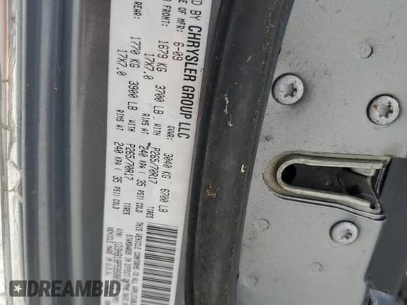 ✅ 2009 Dodge 1500 SLT • VIN: 1D3HB18P59S801519 • Lot: 55323755. Wystawiony na Copart z przebiegiem Nie podano. Bezpłatny archiwum sprzedaży aukcyjnych z USA i szczegółowy raport historii pojazdu na DreamBid. Zdjęcie 13.