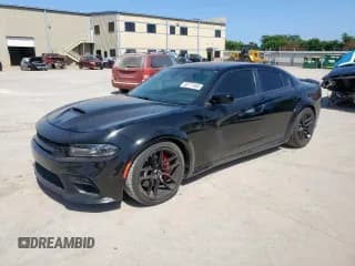 ✅ 2022 Dodge Charger Scat Pack Widebody • VIN: 2C3CDXGJ2NH226184 • Лот: 65171465. Опубликован ранее на Copart с пробегом 54 285 миль. Бесплатный доступ к архиву аукционных продаж из США и подробный отчёт об истории автомобиля на DreamBid. Изображение 1.