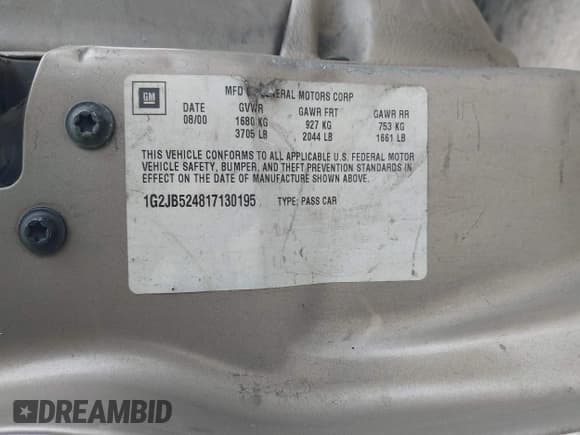 ✅ 2001 Pontiac Sunfire SE • VIN: 1G2JB524817130195 • Lot: 41626711. Wystawiony na IAAI z przebiegiem 199 141 mil. Bezpłatny archiwum sprzedaży aukcyjnych z USA i szczegółowy raport historii pojazdu na DreamBid. Zdjęcie 9.