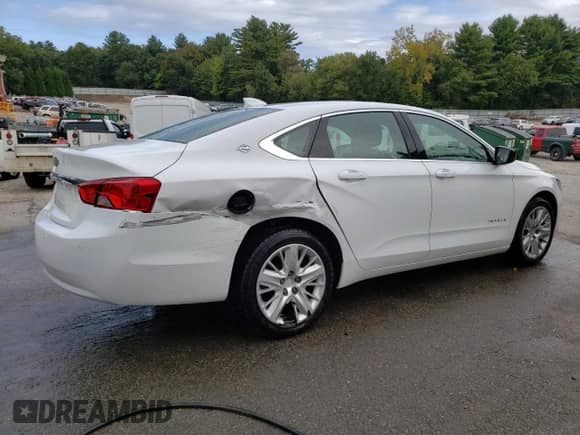 2018 Chevrolet Impala LS with VIN 2G11X5SA5J9136756, listed as a Copart auction lot 72243614 with 92,691 mi miles and Salvage title. Bid and sale history available at DreamBid. Image 3.