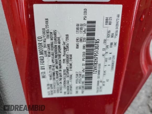 ✅ 2009 Ford Mustang GT • VIN: 1ZVHT82H795130785 • Lot: 71597715. Wystawiony na Copart z przebiegiem 88 730 mil. Bezpłatny archiwum sprzedaży aukcyjnych z USA i szczegółowy raport historii pojazdu na DreamBid. Zdjęcie 12.