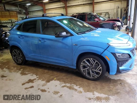 ✅ 2022 Hyundai Kona N Line • VIN: KM8K33A34NU868881 • Лот: 63098053. Опубликован ранее на Copart с пробегом 27 340 миль. Бесплатный доступ к архиву аукционных продаж из США и подробный отчёт об истории автомобиля на DreamBid. Изображение 4.