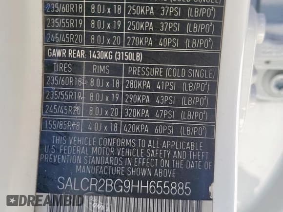 ✅ 2017 Land Rover Discovery Sport HSE • VIN: SALCR2BG9HH655885 • Lot: 86068025. Listed on Copart with 62,130 mi. Free auction sales archive from the USA and detailed vehicle history report at DreamBid. Image 13.