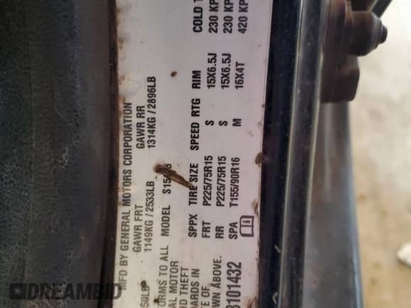 2007 Chevrolet Colorado 1LT с VIN 1GCCS14E878101432, выставлен на аукционе Copart как лот 49514815 с пробегом 225 042 миль миль и Списание • Salvage title. История ставок и продаж доступна на DreamBid. Изображение 12.