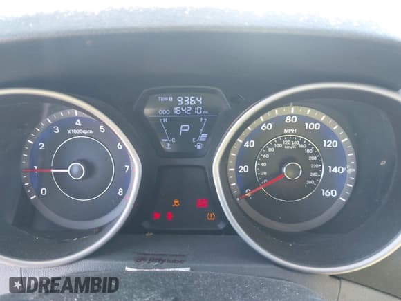 ✅ 2012 Hyundai Elantra GLS • VIN: KMHDH4AE5CU272287 • Lot: 43771253. Listed on IAAI with 164,210 mi. Free auction sales archive from the USA and detailed vehicle history report at DreamBid. Image 7.