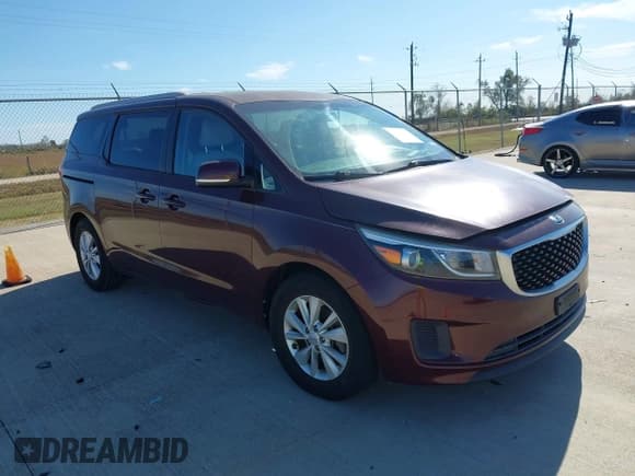 ✅ 2016 Kia Sedona LX • VIN: KNDMB5C10G6142272 • Lot: 43813312. Listed on IAAI with 129,378 mi. Free auction sales archive from the USA and detailed vehicle history report at DreamBid. Image 1.