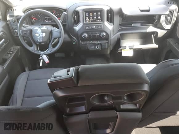 2025 Chevrolet Silverado 1500 Custom z VIN 3GCPKBEK9SG284659, wystawiony jako Copart lot #60167165 z przebiegiem 610 mil mil oraz Szkoda całkowita • Salvage title. Historia ofert i sprzedaży dostępna na DreamBid. Obrazek 8.