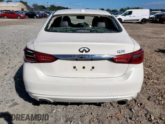 ✅ 2020 Infiniti Q50 Luxe • VIN: JN1EV7AP1LM200445 • Lot: 91389095. Listed on Copart with 82,656 mi. Free auction sales archive from the USA and detailed vehicle history report at DreamBid. Image 6.