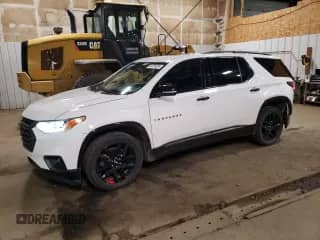 2019 Chevrolet Traverse Premier z VIN 1GNEVKKW1KJ312353, wystawiony jako Copart lot #80759235 z przebiegiem 86 264 mil mil oraz Szkoda całkowita • Salvage title. Historia ofert i sprzedaży dostępna na DreamBid. Obrazek 1.