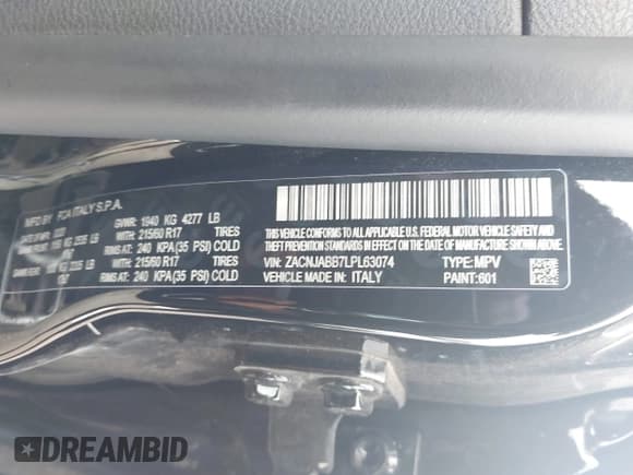 ✅ 2020 Jeep Renegade Latitude • VIN: ZACNJABB7LPL63074 • Lot: 42887631. Wystawiony na IAAI z przebiegiem 34 566 mil. Bezpłatny archiwum sprzedaży aukcyjnych z USA i szczegółowy raport historii pojazdu na DreamBid. Zdjęcie 9.