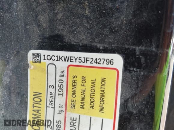 ✅ 2018 Chevrolet Silverado 2500HD LTZ • VIN: 1GC1KWEY5JF242796 • Lot: 43434125. Wystawiony na IAAI z przebiegiem 142 736 mil. Bezpłatny archiwum sprzedaży aukcyjnych z USA i szczegółowy raport historii pojazdu na DreamBid. Zdjęcie 9.