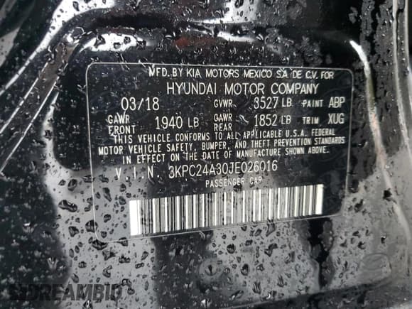 ✅ 2018 Hyundai Accent SE • VIN: 3KPC24A30JE026016 • Лот: 83425524. Опубликован ранее на Copart с пробегом 133 687 миль. Бесплатный доступ к архиву аукционных продаж из США и подробный отчёт об истории автомобиля на DreamBid. Изображение 12.