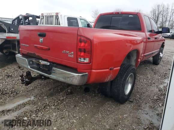 2005 Dodge 3500 SLT с VIN 3D7MS48C85G744732, выставлен на аукционе Copart как лот 83205114 с пробегом 252 344 миль миль и Списание • Salvage title. История ставок и продаж доступна на DreamBid. Изображение 3.