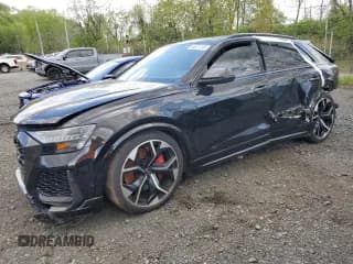 ✅ 2023 Audi RS Q8 • VIN: WU1ARBF15PD007165 • Lot: 55671215. Listed on Copart with 50,424 mi. Free auction sales archive from the USA and detailed vehicle history report at DreamBid. Image 1.