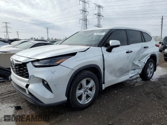 ✅ 2022 Toyota Highlander Hybrid LE • VIN: 5TDZARAH2NS511839 • Lot: 46539855. Wystawiony na Copart z przebiegiem 162 228 mil. Bezpłatny archiwum sprzedaży aukcyjnych z USA i szczegółowy raport historii pojazdu na DreamBid. Zdjęcie 1.