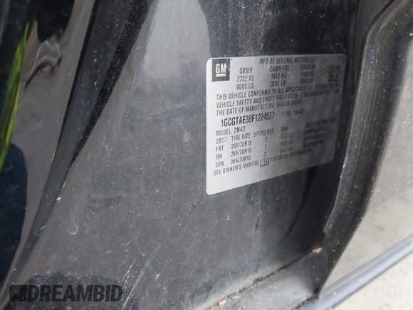 ✅ 2015 Chevrolet Colorado 4WD WT • VIN: 1GCGTAE38F1224537 • Лот: 41619289. Опубликован ранее на IAAI с пробегом 170 002 миль. Бесплатный доступ к архиву аукционных продаж из США и подробный отчёт об истории автомобиля на DreamBid. Изображение 9.