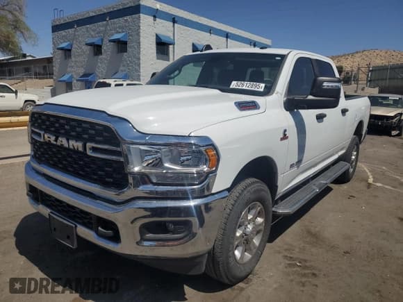 ✅ 2024 Ram 2500 Big Horn • VIN: 3C6UR5DL5RG130641 • Lot: 52612895. Listed on Copart with 19,429 mi. Free auction sales archive from the USA and detailed vehicle history report at DreamBid. Image 1.