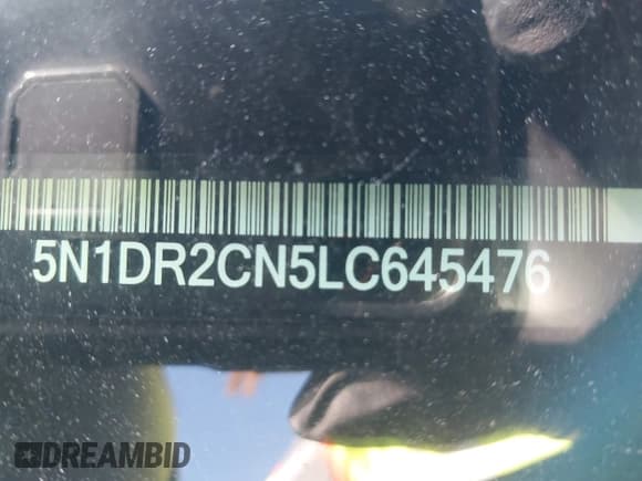✅ 2020 Nissan Pathfinder SL • VIN: 5N1DR2CN5LC645476 • Lot: 43225112. Wystawiony na IAAI z przebiegiem 109 708 mil. Bezpłatny archiwum sprzedaży aukcyjnych z USA i szczegółowy raport historii pojazdu na DreamBid. Zdjęcie 9.