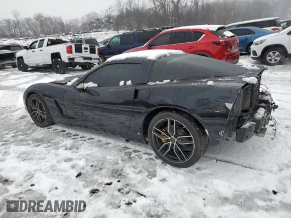 2006 Chevrolet Corvette with VIN 1G1YY26U565113187, listed as a Copart auction lot 84220834 with 153,208 mi miles and Salvage title. Bid and sale history available at DreamBid. Image 2.