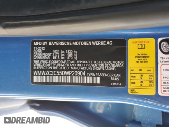 ✅ 2013 MINI Countryman S • VIN: WMWZC3C55DWP20904 • Lot: 57144355. Wystawiony na Copart z przebiegiem 136 621 mil. Bezpłatny archiwum sprzedaży aukcyjnych z USA i szczegółowy raport historii pojazdu na DreamBid. Zdjęcie 12.