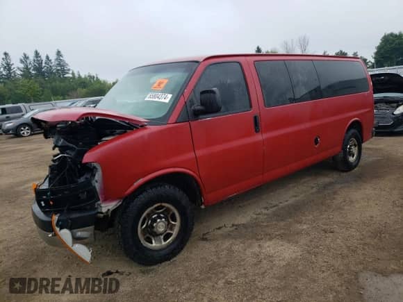 2008 Chevrolet Express Passenger z VIN 1GAHG39K081233539, wystawiony jako Copart lot #65804374 z przebiegiem 407 232 mil mil oraz Szkoda całkowita • Salvage title. Historia ofert i sprzedaży dostępna na DreamBid. Obrazek 1.