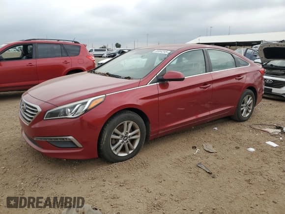 ✅ 2015 Hyundai Sonata SE • VIN: 5NPE24AF0FH022974 • Lot: 66954245. Listed on Copart with 133,750 mi. Free auction sales archive from the USA and detailed vehicle history report at DreamBid. Image 1.