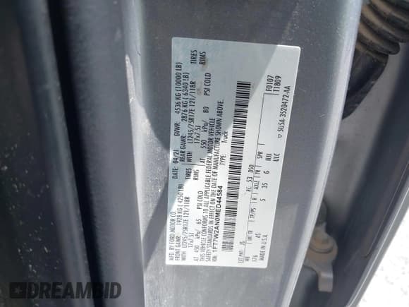 ✅ 2021 Ford F-250 • VIN: 1FT7W2AN0MED44584 • Lot: 42803094. Listed on IAAI with 130,459 mi. Free auction sales archive from the USA and detailed vehicle history report at DreamBid. Image 9.