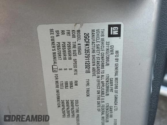 ✅ 2009 Chevrolet Silverado 1500 • VIN: 2GCFK135791120218 • Lot: 76980364. Listed on Copart with 159,611 mi. Free auction sales archive from the USA and detailed vehicle history report at DreamBid. Image 12.