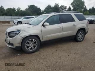 ✅ 2015 GMC Acadia SLT • VIN: 1GKKRSKD6FJ100122 • Лот: 63562585. Опубликован ранее на Copart с пробегом 152 148 миль. Бесплатный доступ к архиву аукционных продаж из США и подробный отчёт об истории автомобиля на DreamBid. Изображение 1.