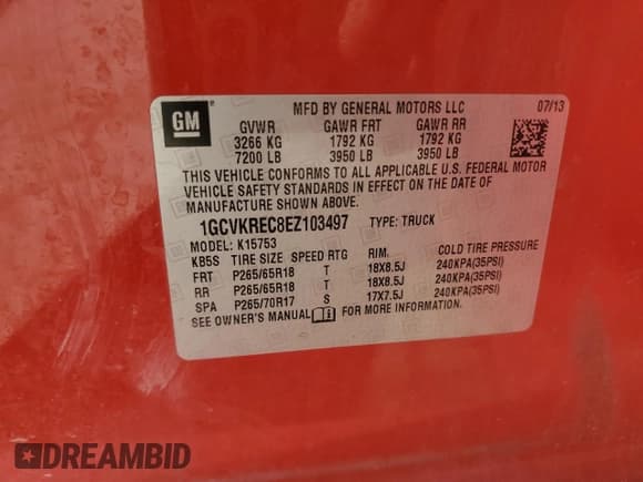 ✅ 2014 Chevrolet Silverado 1500 LT • VIN: 1GCVKREC8EZ103497 • Lot: 56551185. Wystawiony na Copart z przebiegiem 200 288 mil. Bezpłatny archiwum sprzedaży aukcyjnych z USA i szczegółowy raport historii pojazdu na DreamBid. Zdjęcie 12.