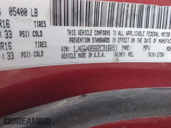 ✅ 2002 Jeep Grand Cherokee Laredo • VIN: 1J4GW48S82C316851 • Lot: 43260328. Listed on IAAI with 167,363 mi. Free auction sales archive from the USA and detailed vehicle history report at DreamBid. Image 9.