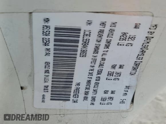 ✅ 2004 Chrysler Sebring LXi • VIN: 1C3EL55R84N180228 • Lot: 94460075. Listed on Copart with 70,373 mi. Free auction sales archive from the USA and detailed vehicle history report at DreamBid. Image 12.