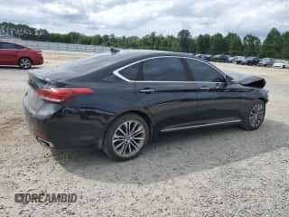 2016 Hyundai Genesis 3.8L z VIN KMHGN4JE4GU113014, wystawiony jako Copart lot #70140834 z przebiegiem 148 059 mil mil oraz Szkoda całkowita • Salvage title. Historia ofert i sprzedaży dostępna na DreamBid. Obrazek 3.