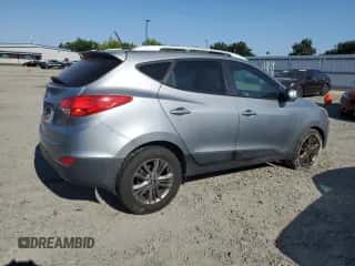 2014 Hyundai Tucson SE z VIN KM8JU3AG0EU904822, wystawiony jako Copart lot #62285174 z przebiegiem 104 496 mil mil oraz Szkoda całkowita • Salvage title. Historia ofert i sprzedaży dostępna na DreamBid. Obrazek 3.
